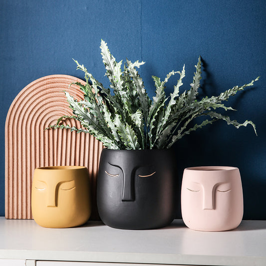 Nordic Abstract Flower Pot Modeling