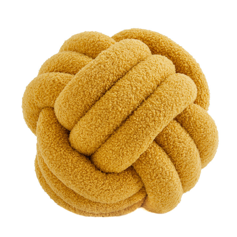 Simple Bedroom Sofa Knotted Ball Pillow