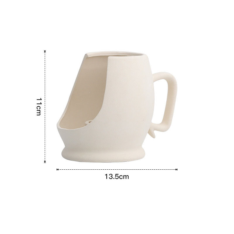 Nordic Simple Small Solid Color Ceramic Candle Holder