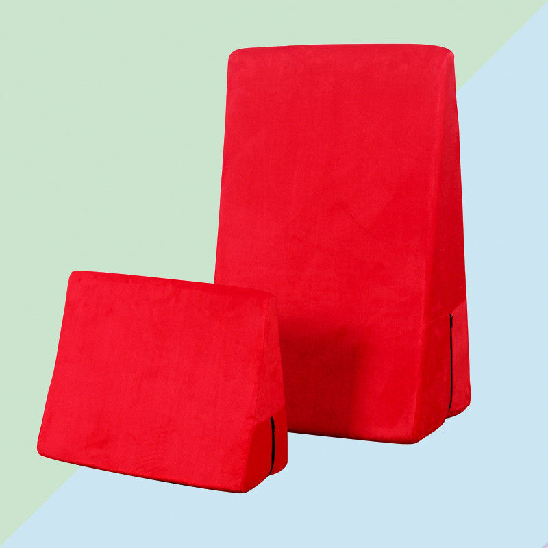 Triangle Backrest Sponge Floor Chair — High-Density Foam Support