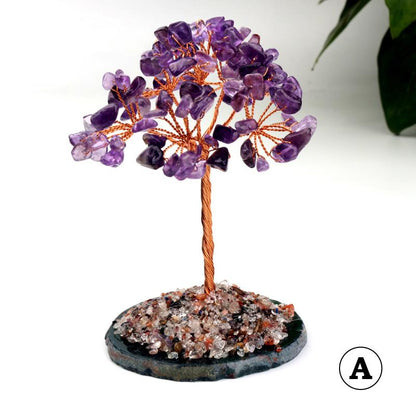 Citrine Tree Amethyst Agate Piece Tree Gift Ornaments