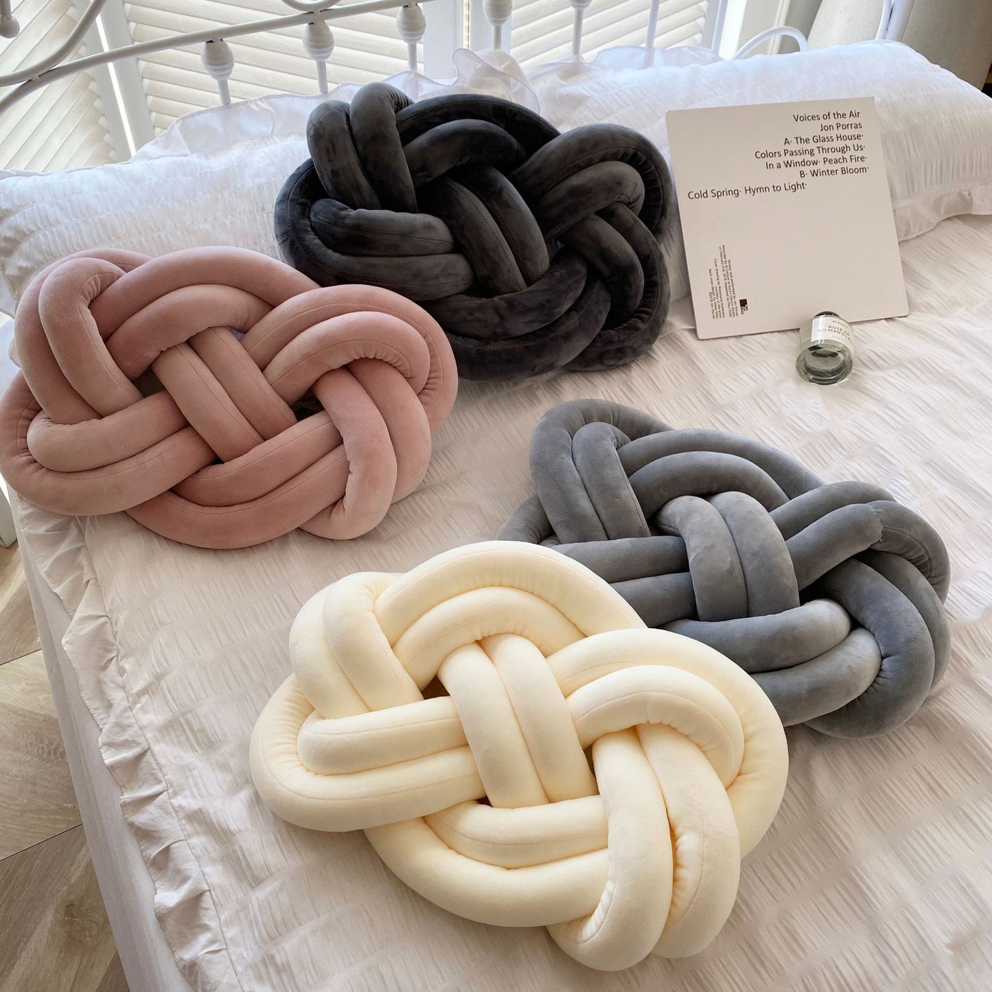 Spandex Ring Cushion Sofa Backrest Plush Pillow