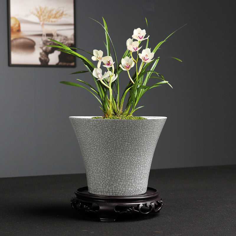 Simple Ceramic Flower Pot Indoor Greenery Pot Ware