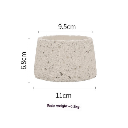 Home Decorative Crafts Candle Holder Cement Aromatherapy Candle Cup