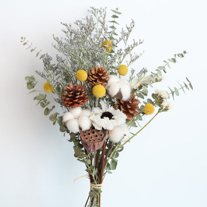 Eucalyptus Cotton Rose Dried Flower Bouquet