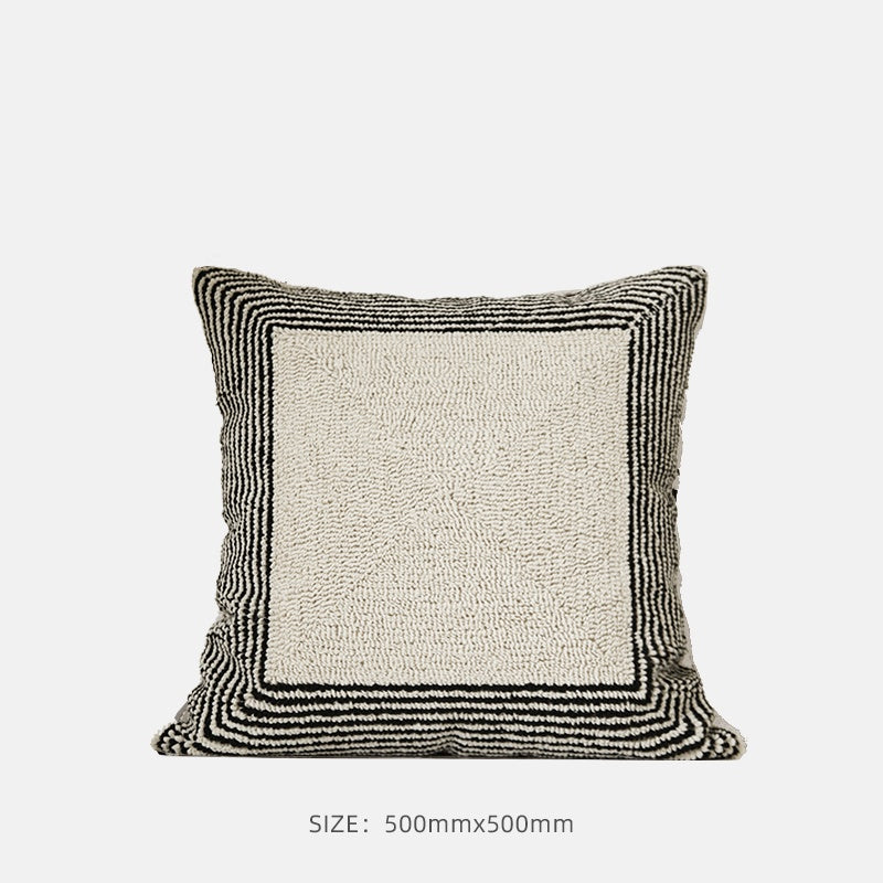 Sofa Black And White Pillow Living Room Cushions Waist Pillow