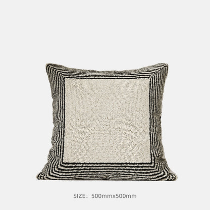 Sofa Black And White Pillow Living Room Cushions Waist Pillow