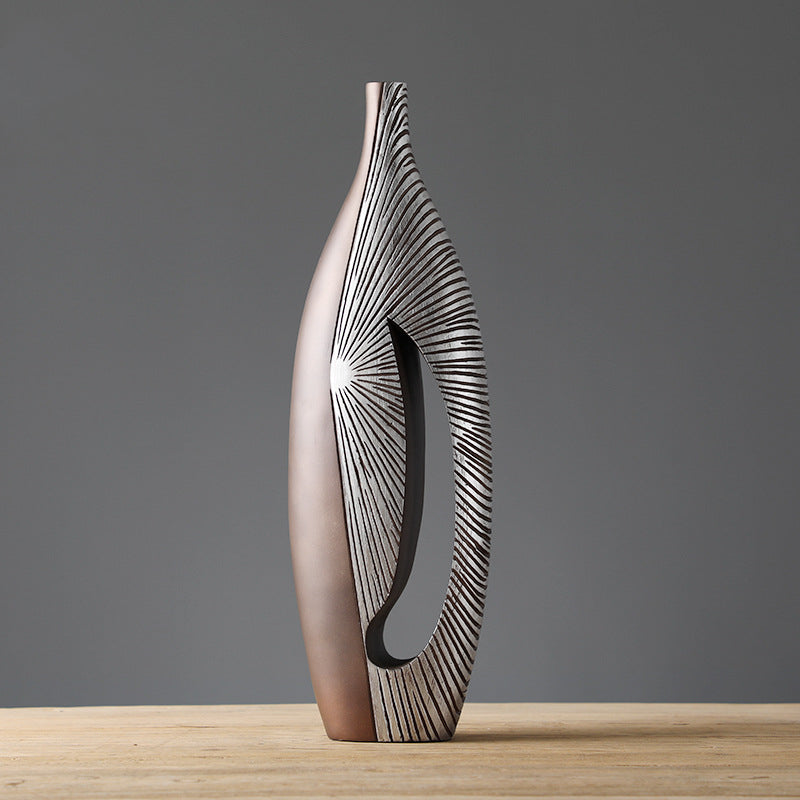 Modern Resin Creative Abstract Parlor Flowers Vase