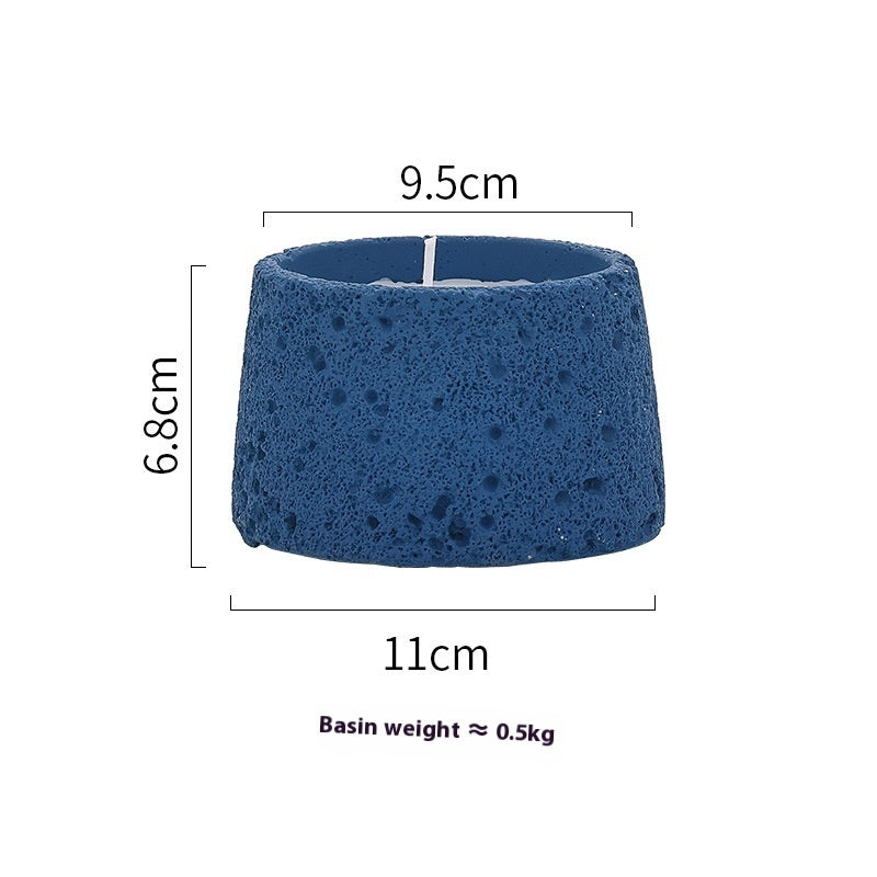 Home Decorative Crafts Candle Holder Cement Aromatherapy Candle Cup