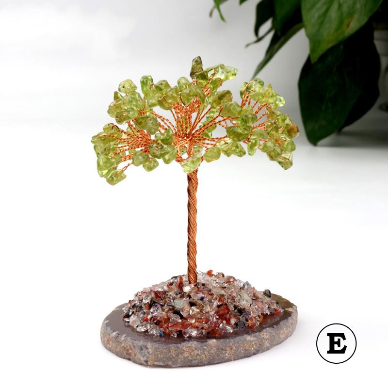 Citrine Tree Amethyst Agate Piece Tree Gift Ornaments