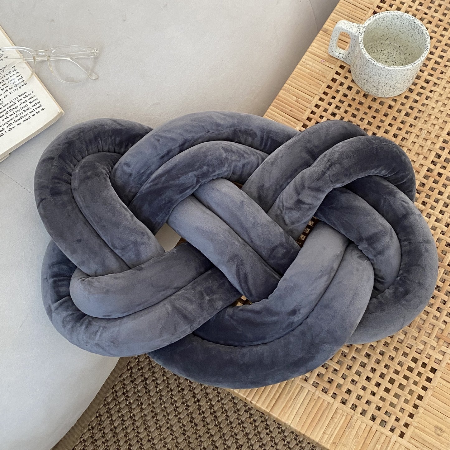 Spandex Ring Cushion Sofa Backrest Plush Pillow