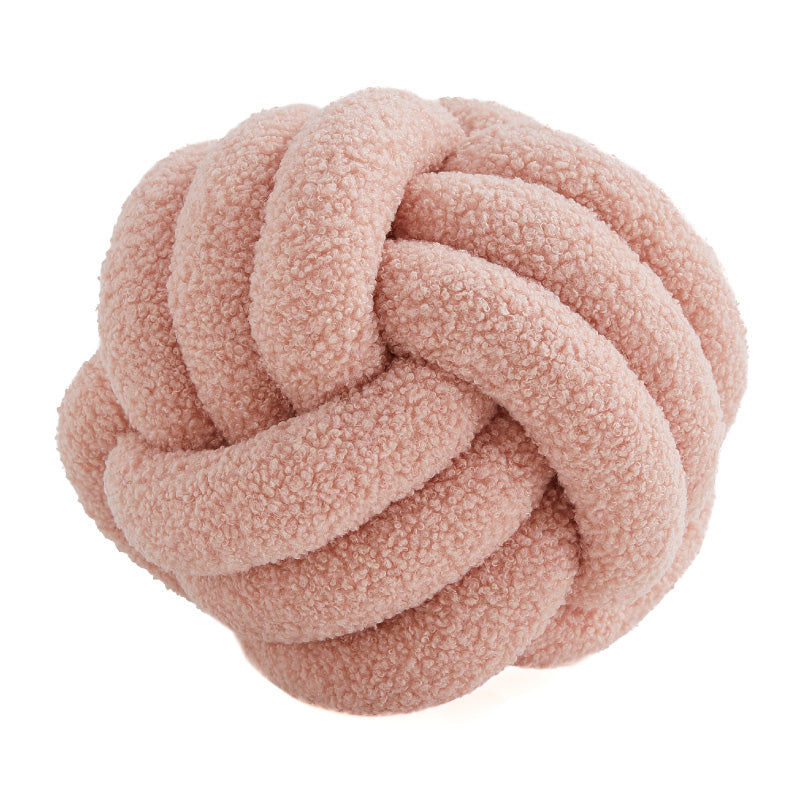 Simple Bedroom Sofa Knotted Ball Pillow
