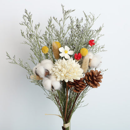 Eucalyptus Cotton Rose Dried Flower Bouquet