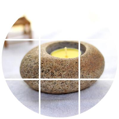 Pebbles candlestick candle holder decoration