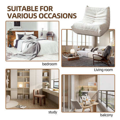 Foldifoam Plush Memory Foam Bean Bag Lounger – Oversized No-Assembly Floor Chair for Adults