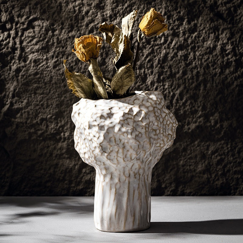 Living Room Flower Arrangement Dried Flower HydroponicCeramic Vase