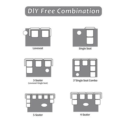 Modern Memory Foam Compressed Sofa,2 Seater Large Sectional Couches For Living Room,Pet-Friendly Cloud Modular Sectional Sofa,Corduroy Fabric,Extra Deep Loveseat,No Assembly Required, Black