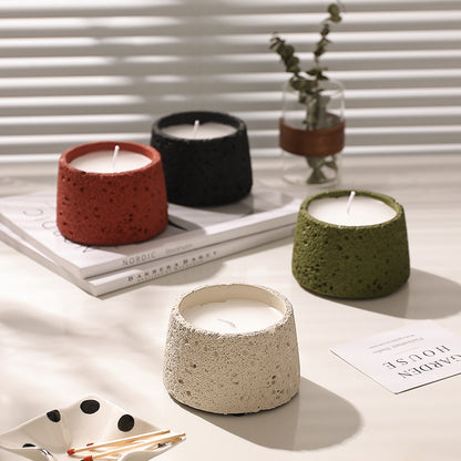 Home Decorative Crafts Candle Holder Cement Aromatherapy Candle Cup