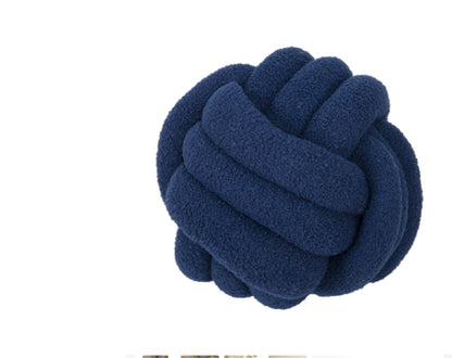 Simple Bedroom Sofa Knotted Ball Pillow