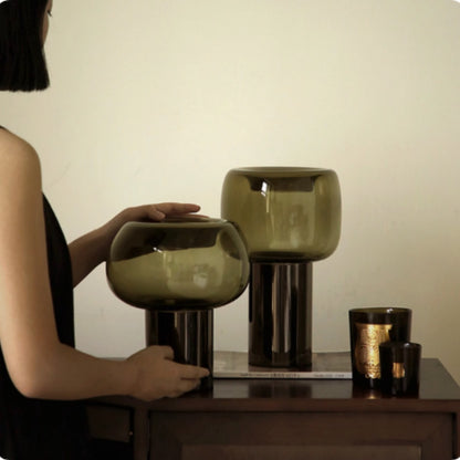 Glass Vase Living Room Dining Room Flower Arrangement Ornament