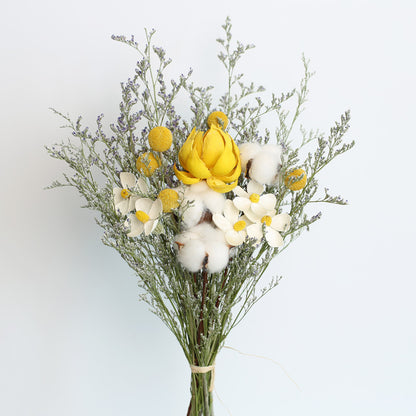 Eucalyptus Cotton Rose Dried Flower Bouquet