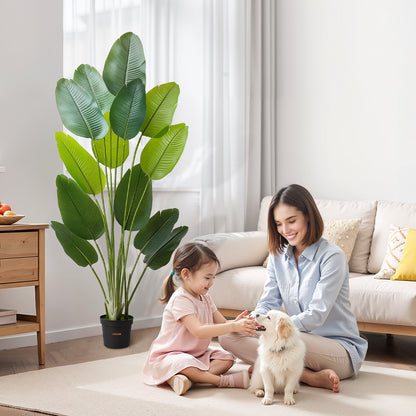 6ft Artificial Bird Of Paradise Tree Fake Plant With Pot Indoor Outdoor