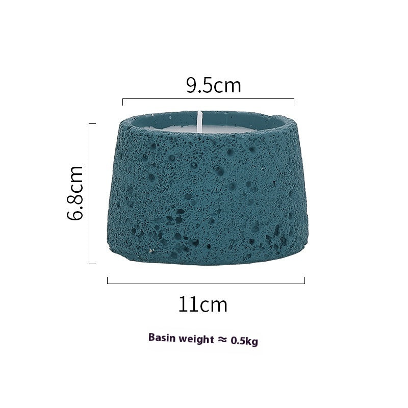 Home Decorative Crafts Candle Holder Cement Aromatherapy Candle Cup
