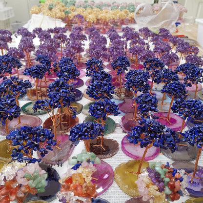 Citrine Tree Amethyst Agate Piece Tree Gift Ornaments