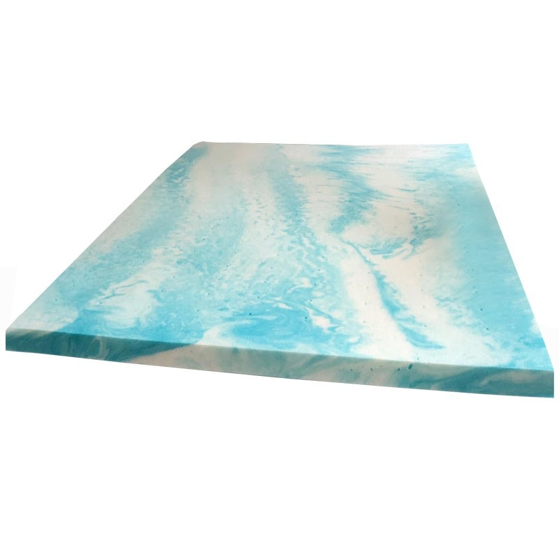 Constant Temperature Gel Memory Foam Mattress — 5cm Thick Cooling Comfort Pad (Phantom Blue / Dreamy Green)