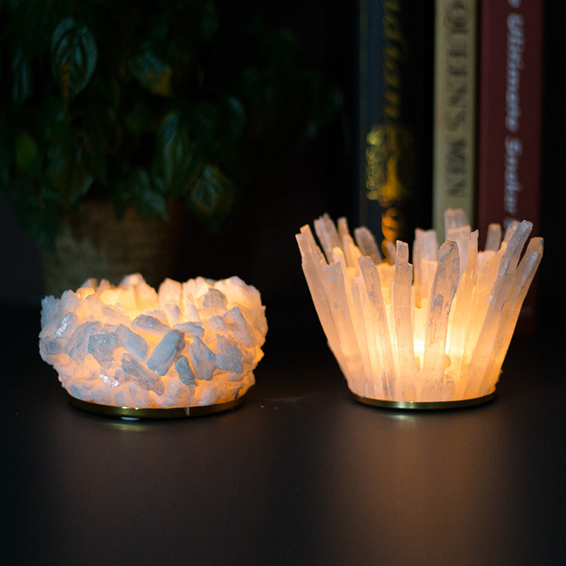 Modern Light Luxury Ore Hand Spliced Candle Holder