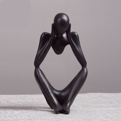 Thinker Resin Study Room Living Room Home Craft Decoration