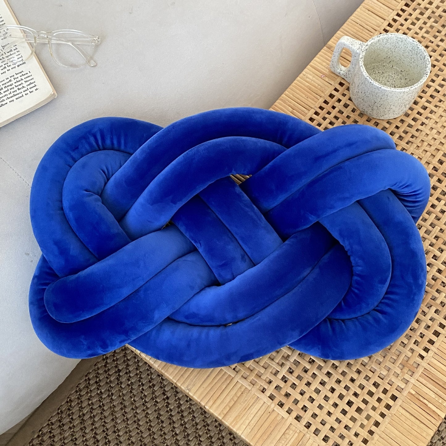 Spandex Ring Cushion Sofa Backrest Plush Pillow