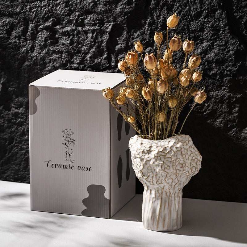Living Room Flower Arrangement Dried Flower HydroponicCeramic Vase