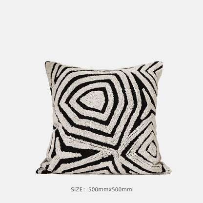 Sofa Black And White Pillow Living Room Cushions Waist Pillow