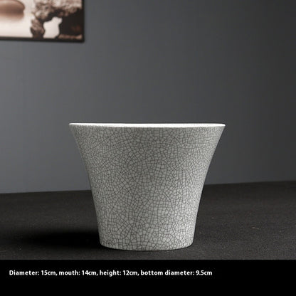 Simple Ceramic Flower Pot Indoor Greenery Pot Ware