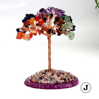 Citrine Tree Amethyst Agate Piece Tree Gift Ornaments