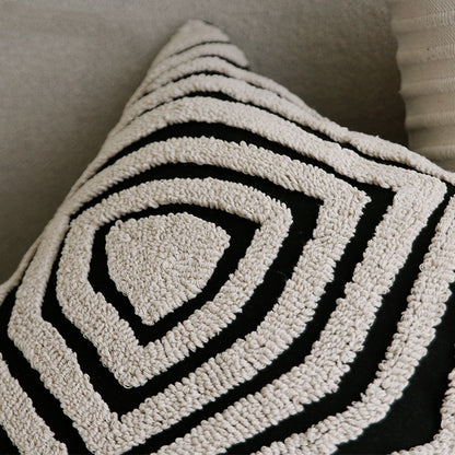 Sofa Black And White Pillow Living Room Cushions Waist Pillow