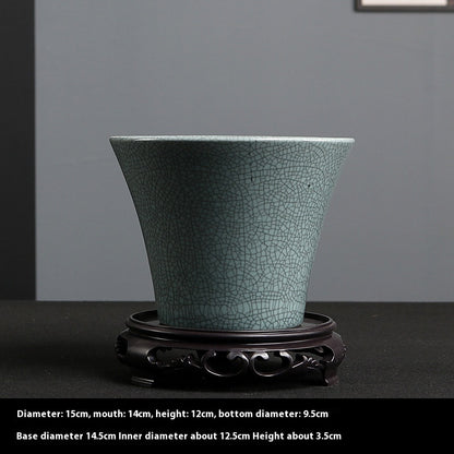 Simple Ceramic Flower Pot Indoor Greenery Pot Ware