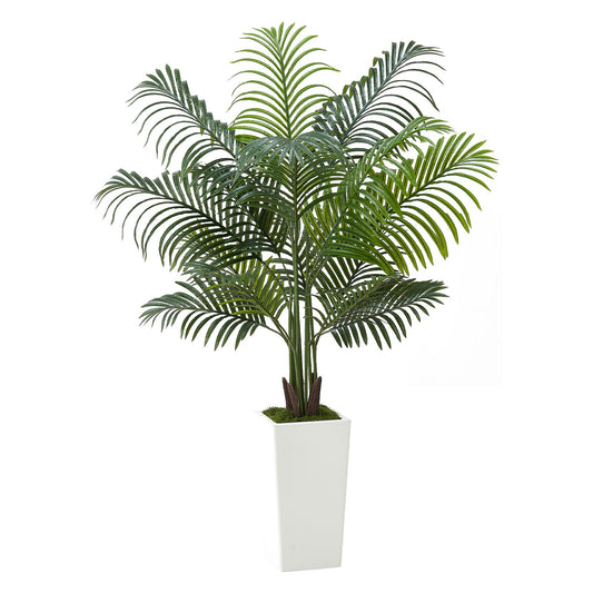 5ft Artificial Areca Palm Tree Faux Plant In Pot For Home Office Decor