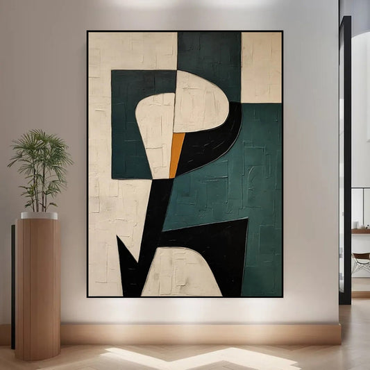 Handmade Oil Painting Canvas Wall Art Decoration Modern Green Abstract Texture For Home Decor Rolled Frameless Unstretched Painting