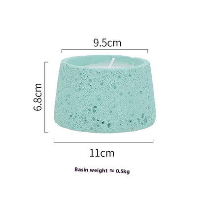 Home Decorative Crafts Candle Holder Cement Aromatherapy Candle Cup