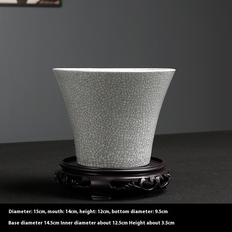 Simple Ceramic Flower Pot Indoor Greenery Pot Ware