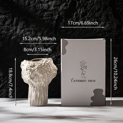 Living Room Flower Arrangement Dried Flower HydroponicCeramic Vase