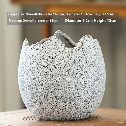 Succulent Flower Pot Ceramic Stoneware Breathable Gap Bonsai Pot