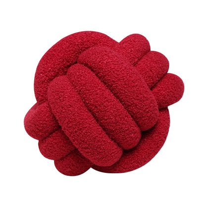 Simple Bedroom Sofa Knotted Ball Pillow