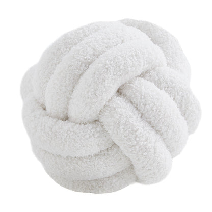 Simple Bedroom Sofa Knotted Ball Pillow